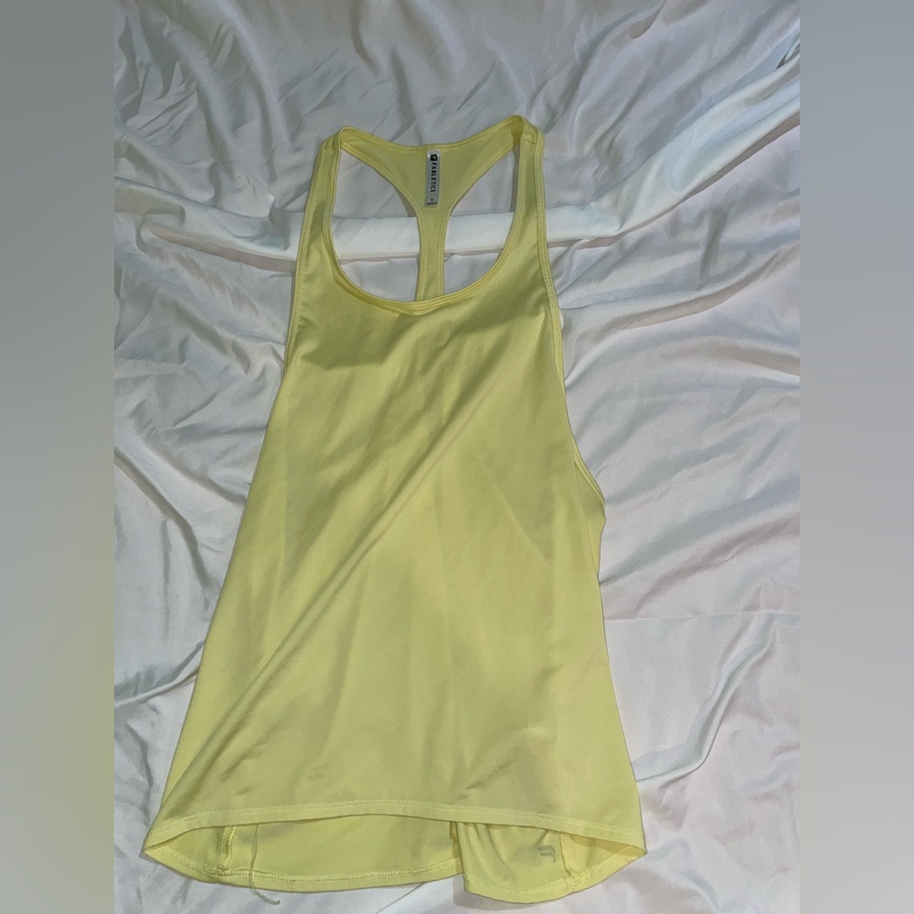 Yellow workout top